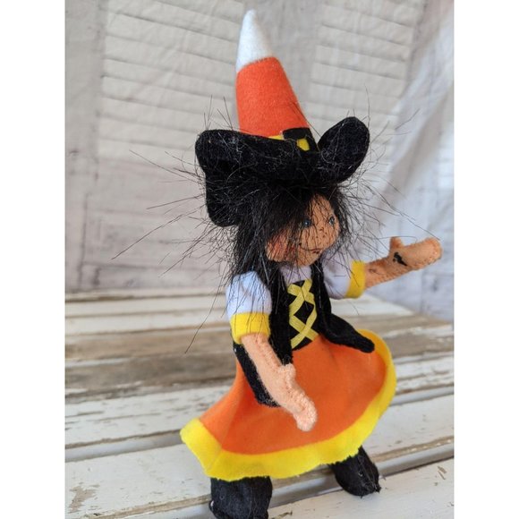 Annalee candy corn witch as is Halloween figurine - Picture 3 of 10